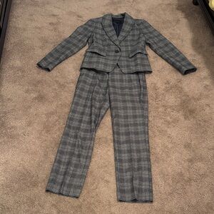 Banana Republic Gray Plaid Blazer
